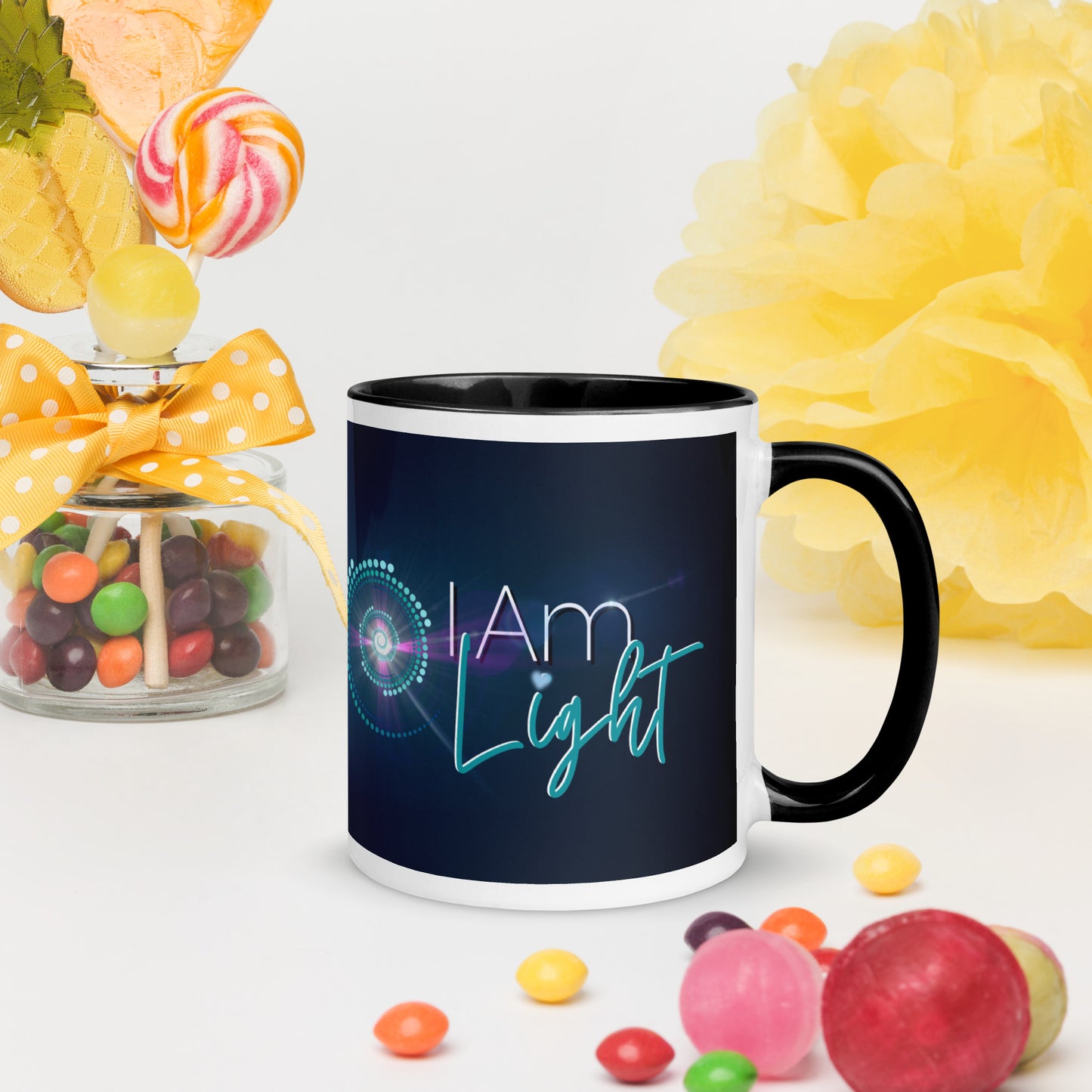 Mug with Color Inside ~ I Am Light