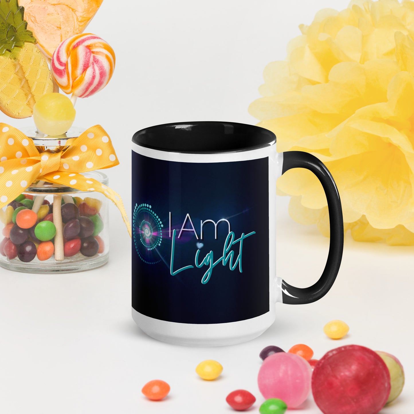 Mug with Color Inside ~ I Am Light