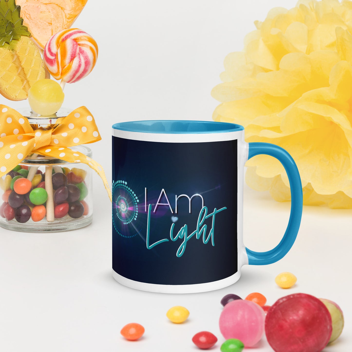 Mug with Color Inside ~ I Am Light