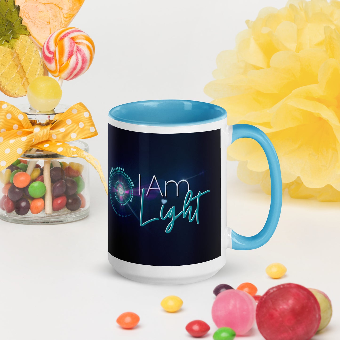 Mug with Color Inside ~ I Am Light