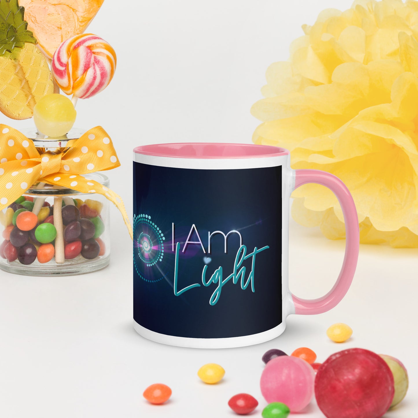 Mug with Color Inside ~ I Am Light