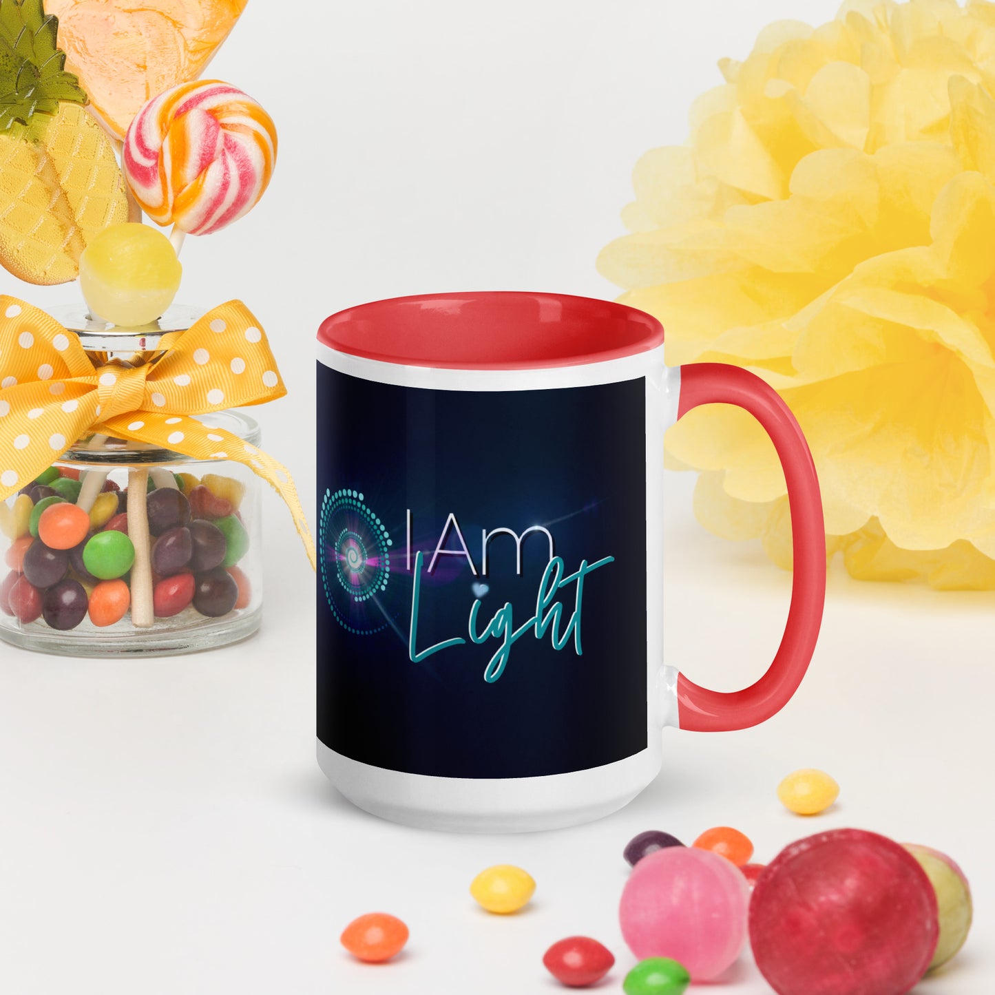 Mug with Color Inside ~ I Am Light