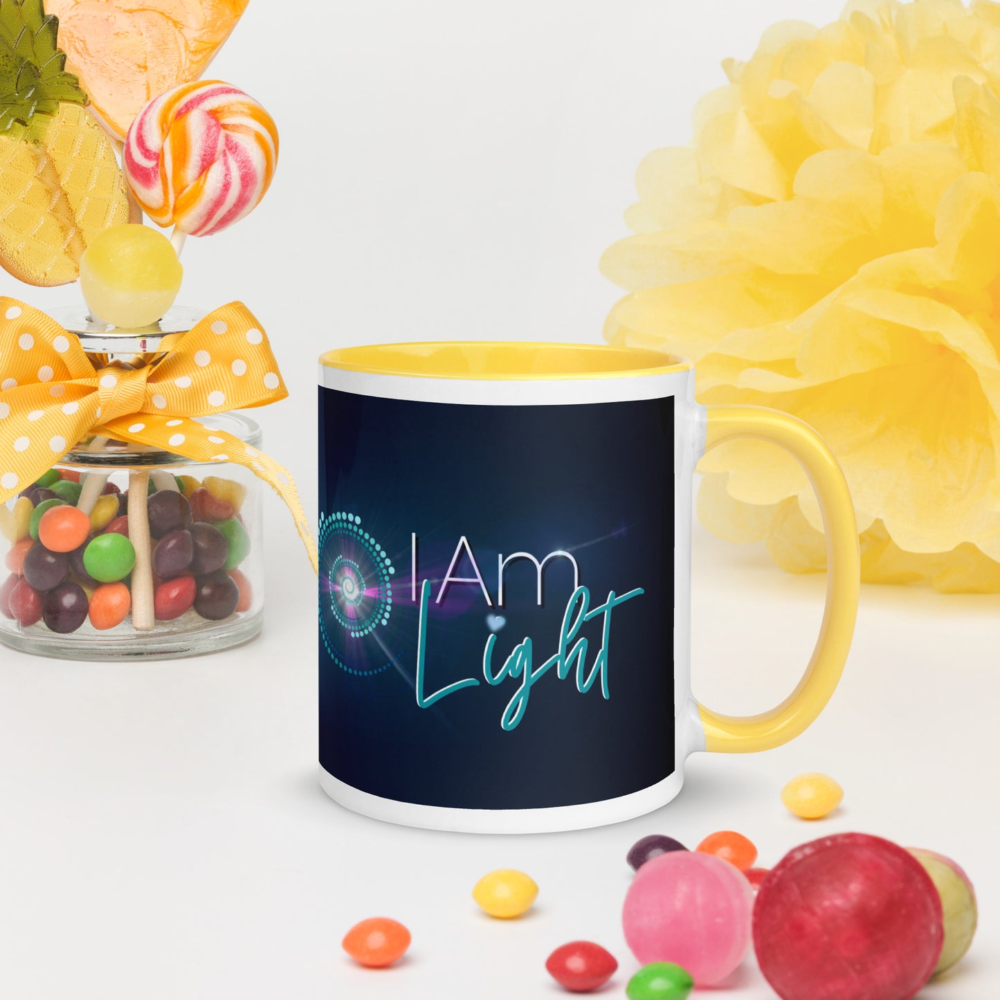 Mug with Color Inside ~ I Am Light